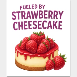 Slice of Heaven: Strawberry Cheesecake Delight Posters and Art